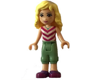 LEGO Naya with Sand Green Cropped Trousers and Chevron Striped Top Minifigure