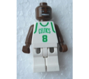 레고 NBA Antoine Walker, Boston Celtics ~와 함께 #8 Home Uniform 미니피규어