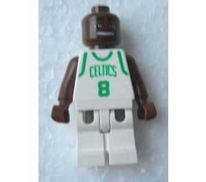 LEGO NBA Antoine Walker, Boston Celtics mit #8 Home Uniform Minifigur
