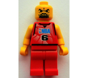 LEGO NBA player, Number 6 Minifigur