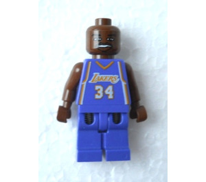 LEGO NBA Shaquille O'Neal, Los Angeles Lakers #34 Road Uniform Minihahmo