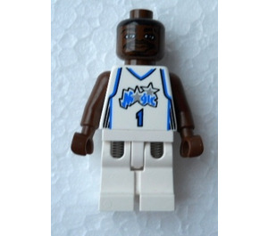 레고 NBA Tracy McGrady, Orlando 마법 ~와 함께 #1 Home Uniform 미니피규어