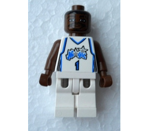 LEGO NBA Tracy McGrady, Orlando Magie met #1 Home Uniform minifiguur