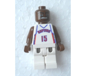 LEGO NBA Vince Carter, Toronto Raptors #15 Home Uniform Minifigur