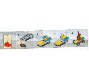 LEGO Nesquik Rabbit Racer Set 4299 Instructions