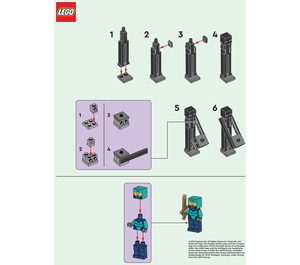 LEGO Nether Hero and Enderman Set 662305 Instructions
