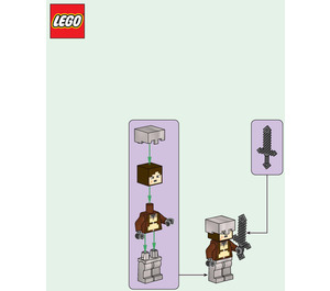 LEGO Nether Hero and Strider Set 662402 Instructions