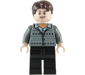 LEGO Neville Longbottom jossa Harmaa Cardigan ja Musta Jalat Minihahmo