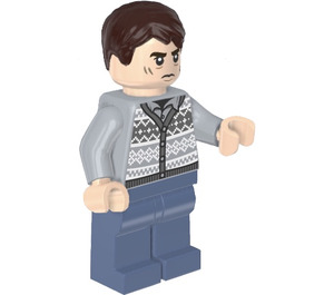 LEGO Neville Longbottom jossa Kevyt Harmaa Cardigan Minihahmo