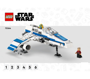 LEGO New Republic E-Flügel vs. Shin Hati's Starfighter 75364 Instructions