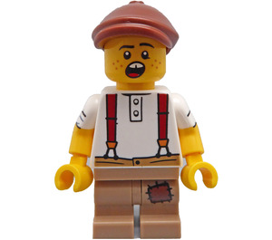 LEGO Newspaper Kid Minifigura