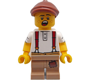 LEGO Newspaper Kid Minifigur