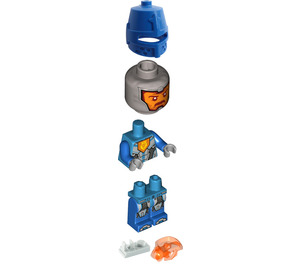 LEGO Nexo Ridder Soldaat - Trans-Neon Oranje Pantser Minifiguur