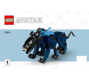 LEGO Neytiri & Thanator vs. AMP Suit Quaritch 75571 Instructions