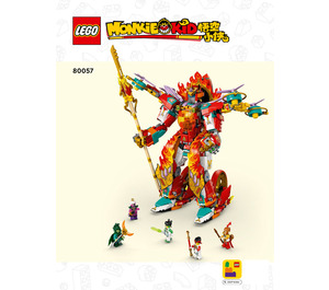 LEGO Nezha's Ring of Fire Mech Set 80057 Instructions