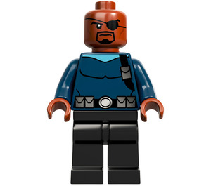 LEGO Nick Fury s Dark Modrá Horní Minifigurka