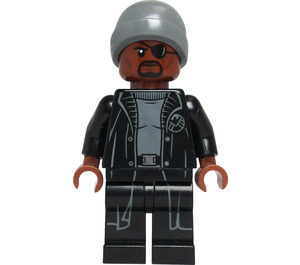 LEGO Nick Fury mit Grau Beanie Minifigur