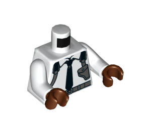 LEGO Nick Fury with White Shirt Minifig Torso (973 / 76382)