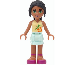 LEGO Nicole with Light Aqua Skirt and Light Yellow Top Minifigure