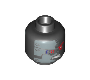 LEGO Nindroid Warrior Head (Recessed Solid Stud) (3626 / 16220)