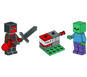 LEGO Ninja, Zombie and TNT Launcher Set 662304