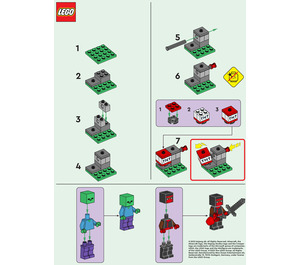 LEGO Ninja, Zombie and TNT Launcher Set 662304 Instructions