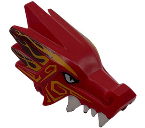 LEGO Ninjago Dragon Head Upper Jaw with Light Orange and Dark Red Decoration