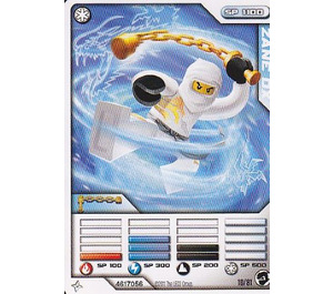 LEGO Ninjago Masters of Spinjitzu Deck 1 Game Card 10 - Zane DX (International Version) (93844)