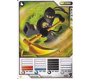 LEGO Ninjago Masters de Spinjitzu Deck 1 Game Carta 14 - Cole DX (International Version) (93844)