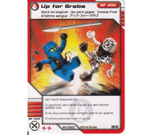 LEGO Ninjago Masters of Spinjitzu Deck 1 Game Card 28 - Omhoog for Grabs (International Version) (93844)