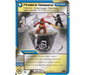 LEGO Ninjago Masters of Spinjitzu Deck 1 Game Card 49 - Finders Keepers (International Version) (93844)