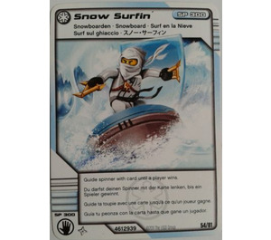 LEGO Ninjago Masters van Spinjitzu Deck 1 Game Kaart 54 - Snow Surfin' (International Version) (93844)