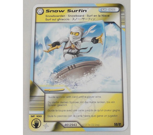 LEGO Ninjago Masters of Spinjitzu Deck 1 Game Card 59 - Snow Surfin' (International Version) (93844)