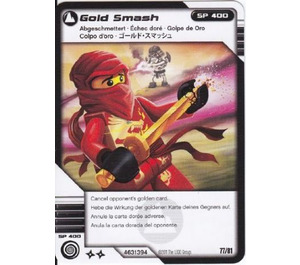 LEGO Ninjago Masters of Spinjitzu Deck 1 Game Card 77 - Gold Smash (International Version) (93844)