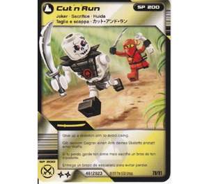 LEGO Ninjago Masters of Spinjitzu Deck 1 Game Card 78 - Cut 'n' Run (International Version) (93844)