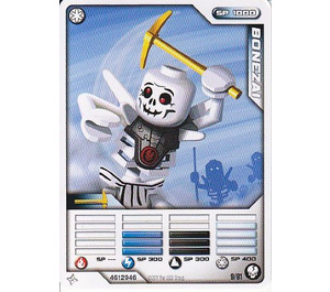 LEGO Ninjago Masters of Spinjitzu Deck 1 Game Card 9 - Bonezai (International Version) (93844)