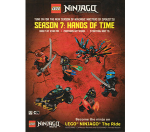 LEGO Ninjago Season 7: Hände of Time Promotional Aufkleber Set