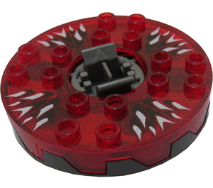 LEGO Ninjago Spinner con Transparente Rojo Parte superior y Blanco Fangs (98354)