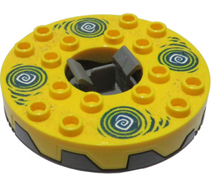 LEGO Ninjago Spinner met Geel Top en Dark Blauw Hypnobrai (98354)