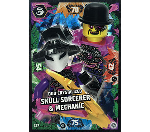 LEGO NINJAGO Trading Card Game (English) Series 8 - # 137 Duo Crystalized Skull Sorcerer & Mechanic