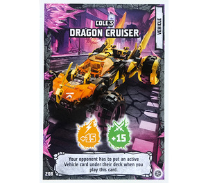 LEGO NINJAGO Trading Card Game (English) Series 8 - # 208 Cole's Dragon Cruiser