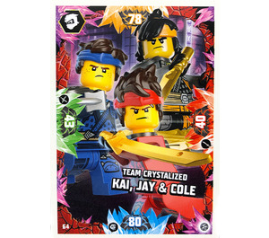 LEGO NINJAGO Trading Card Game (English) Series 8 - # 64 Team Crystalized Kai, Jay & Cole