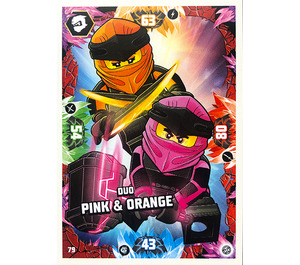 LEGO NINJAGO Trading Card Game (English) Series 8 - # 79 Duo Pink & Oranje