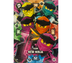 LEGO NINJAGO Trading Card Game (English) Series 8 - # 81 Team New Ninja