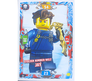 LEGO Ninjago Trading Card Game (German) Series 5 Next Level - # 21 Stolzer Nimmer-Welt Jay