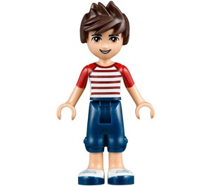 LEGO Noah mit Rot und Weiß Striped oben Minifigur