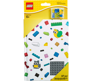 LEGO Notebook - Yellow with 1 x 1 Tiles (853798)