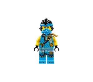 LEGO Nya - Dragons Rising met Haar met Schouderpantser en Gezicht Masker Minifiguur