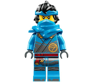 LEGO Nya - Dragons Rising s Vlasy s Ramenní brnění s Wrap Minifigurka