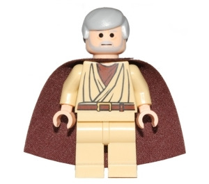 LEGO Obi-Wan Kenobi (Old) with Reddish Brown Cape Minifigure